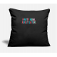 Party Shirt Black Pillow